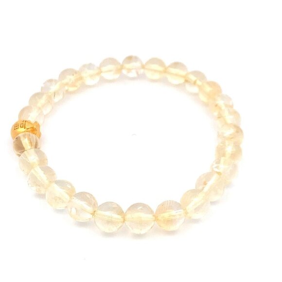 24K Gold Money Bag Lucky Charm Bracelet Gemstones Citrine - Picture 8 of 9